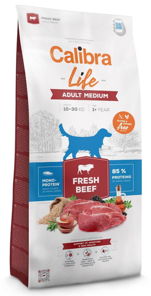 Calibra Dog Life Adult Medium Fresh Beef 12 kg